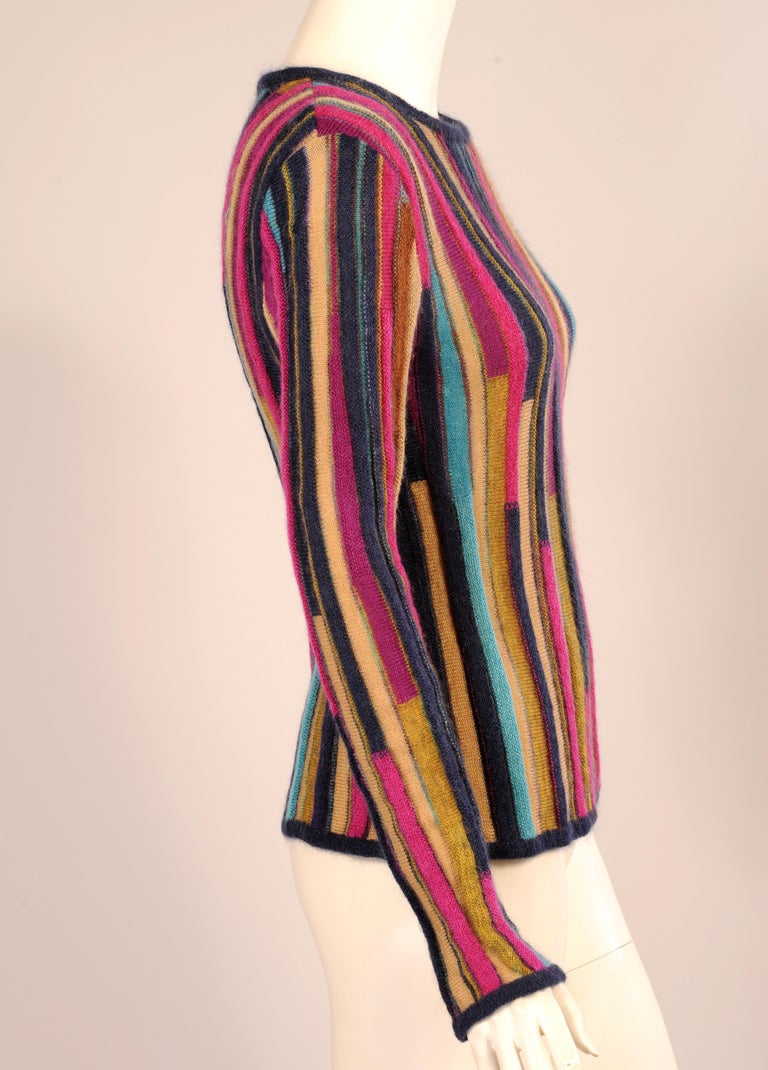 Missoni Multicolor Wool Striped Unisex Neck Wrap Shawl