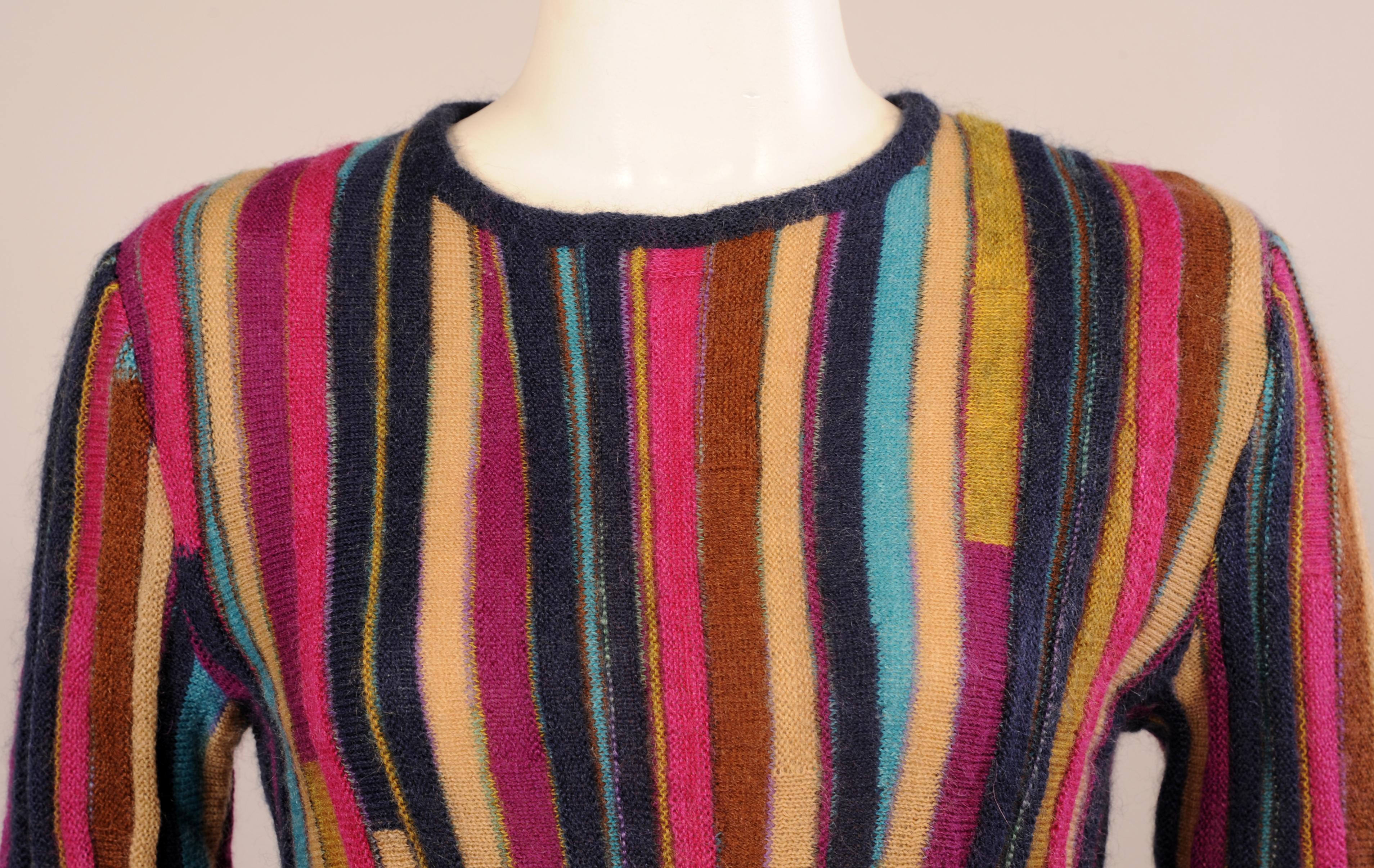 striped colorful sweater