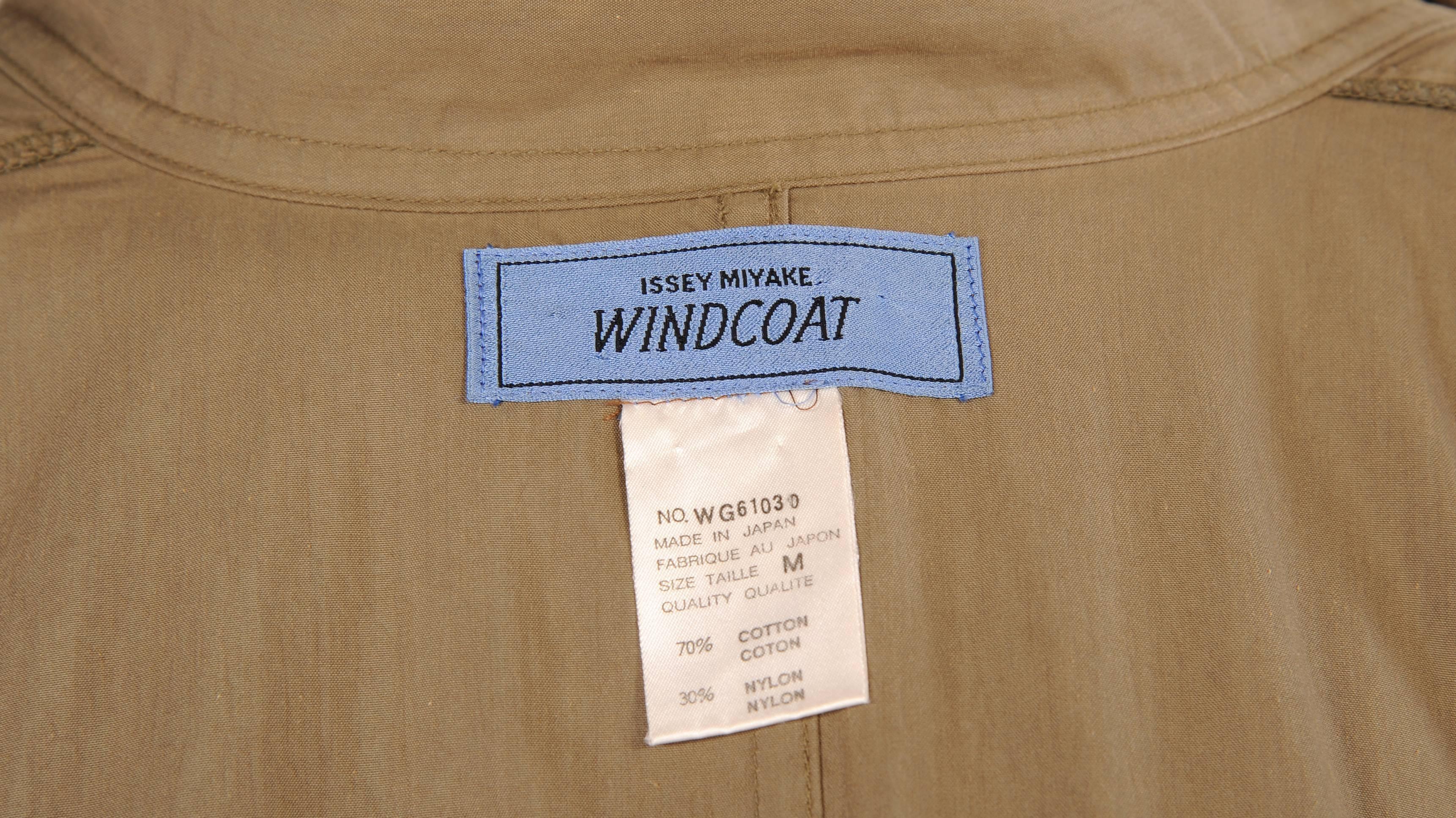 Issey Miyake Voluminous Gents Wiindcoat In Excellent Condition In New Hope, PA