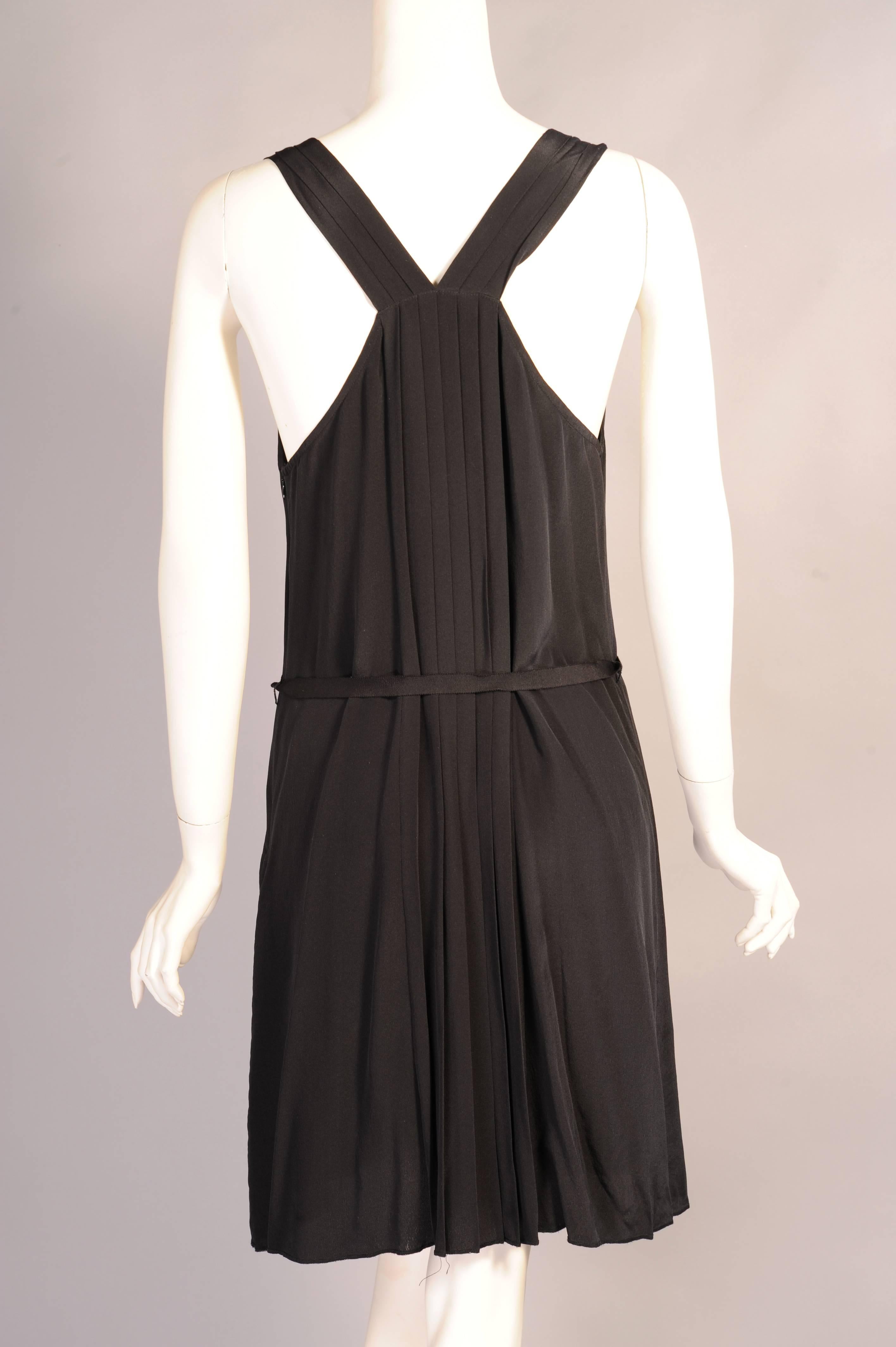 Sonia Rykiel Low Cut Black Silk Dress, Never Worn In New Condition For Sale In New Hope, PA
