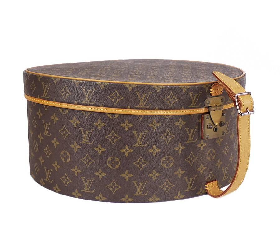 Louis Vuitton Hat Box 40 Monogram Canvas Travel Handbag