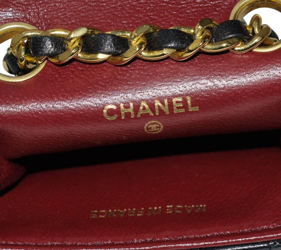 Chanel Chain Belt With Micro Mini Classic Bag Charm 1990s In Good Condition In Hiroshima City, JP