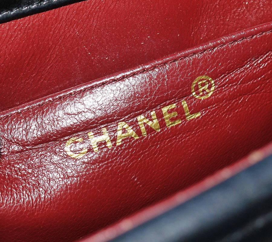 Women's Vintage Chanel Black Lambskin Mini Classic Bag Rare
