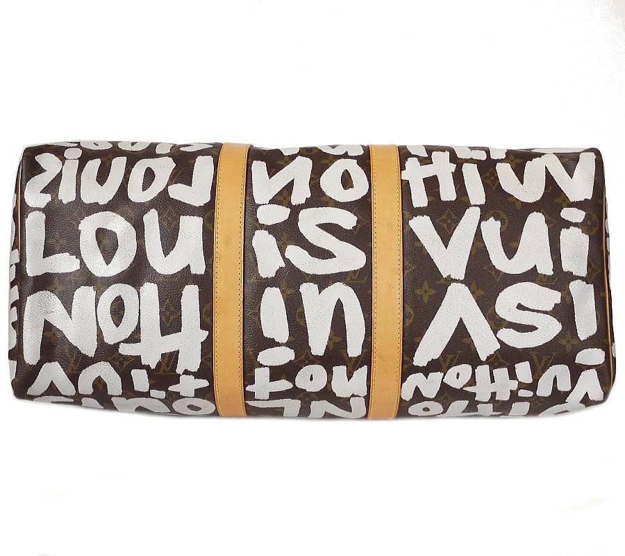 Louis Vuitton Monogram Graffiti Keepall 50 Travel Bag Rare 1