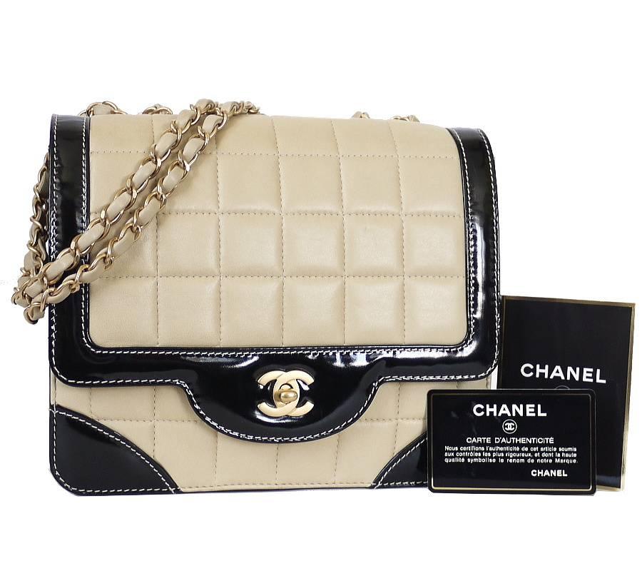 Chanel Bicolor Calfskin Classic Flap Shoulder Bag 2