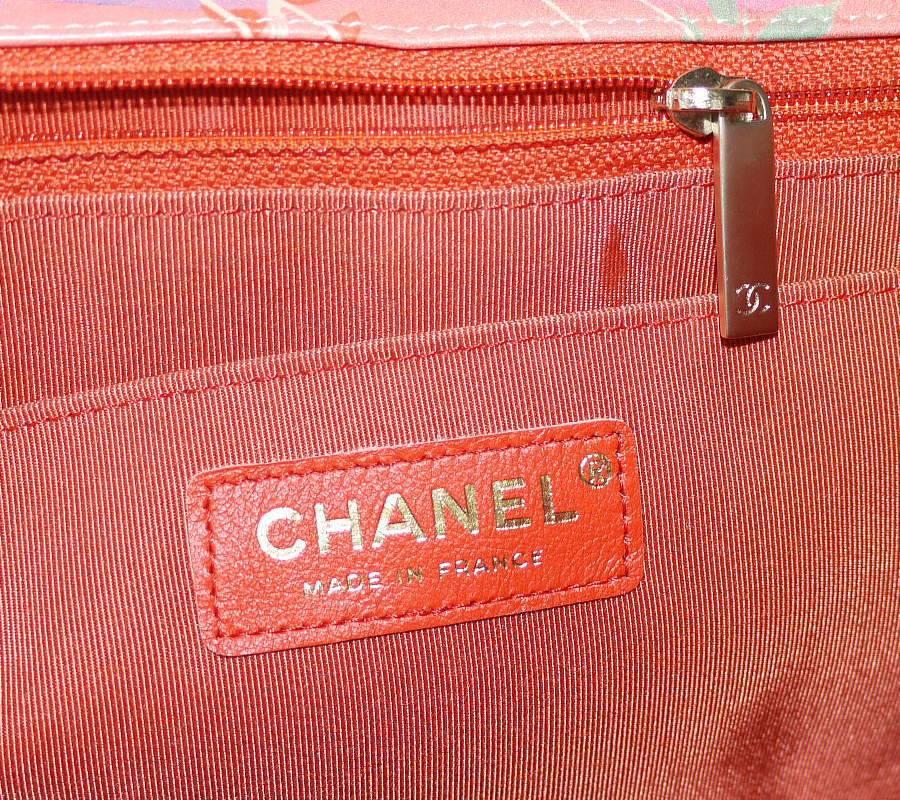Chanel Floral Print Lambskin Jumbo Maxi Classic Flap Bag Rare 2