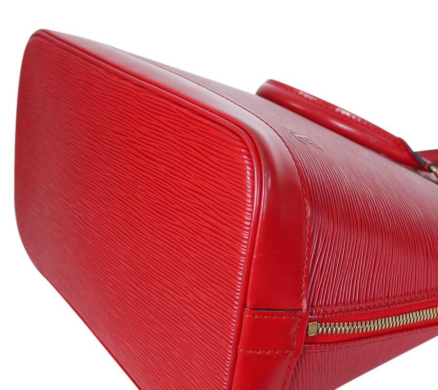 Louis Vuitton Epi Alma Handbag, Tote Red  1