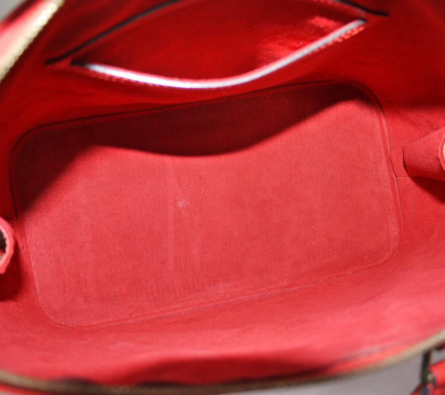 Louis Vuitton Epi Alma Handbag, Tote Red  4