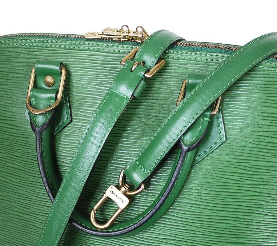 Louis Vuitton Green Epi Alma Handbag With Cross Body Strap  2