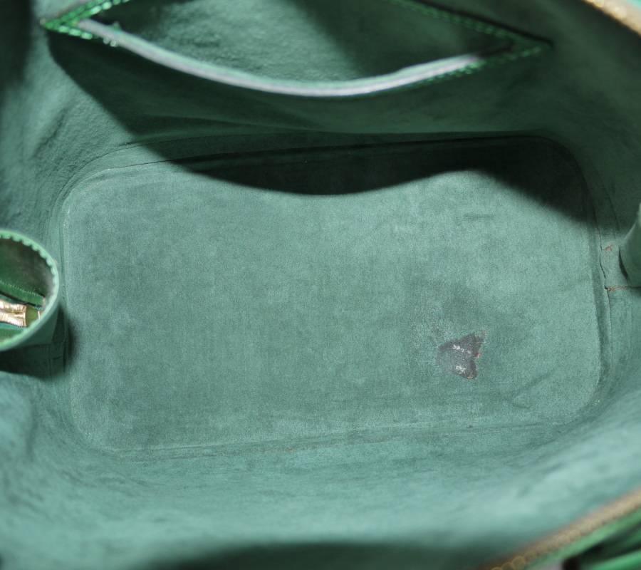 Louis Vuitton Green Epi Alma Handbag With Cross Body Strap  3