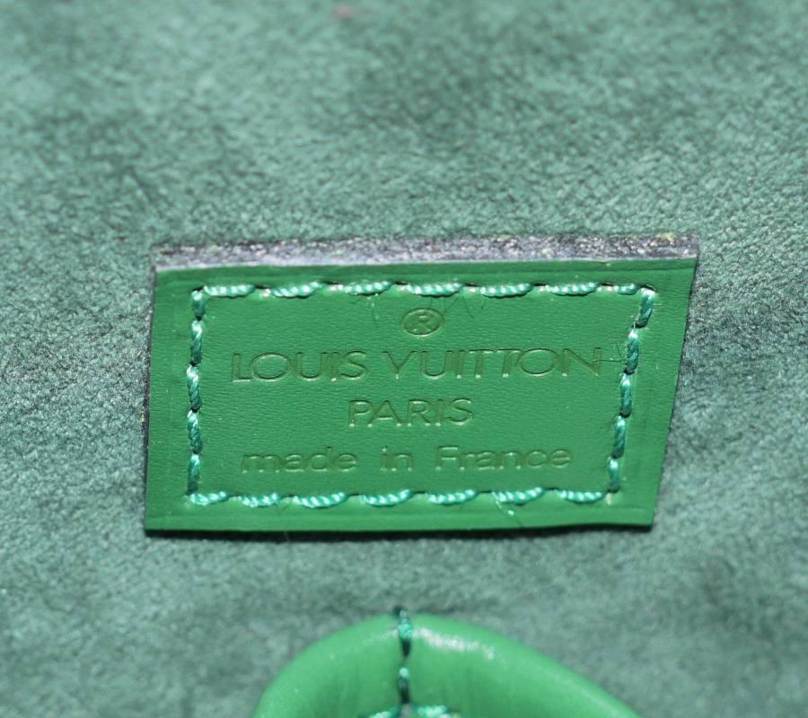 Louis Vuitton Green Epi Deauville Handbag Special Order  4