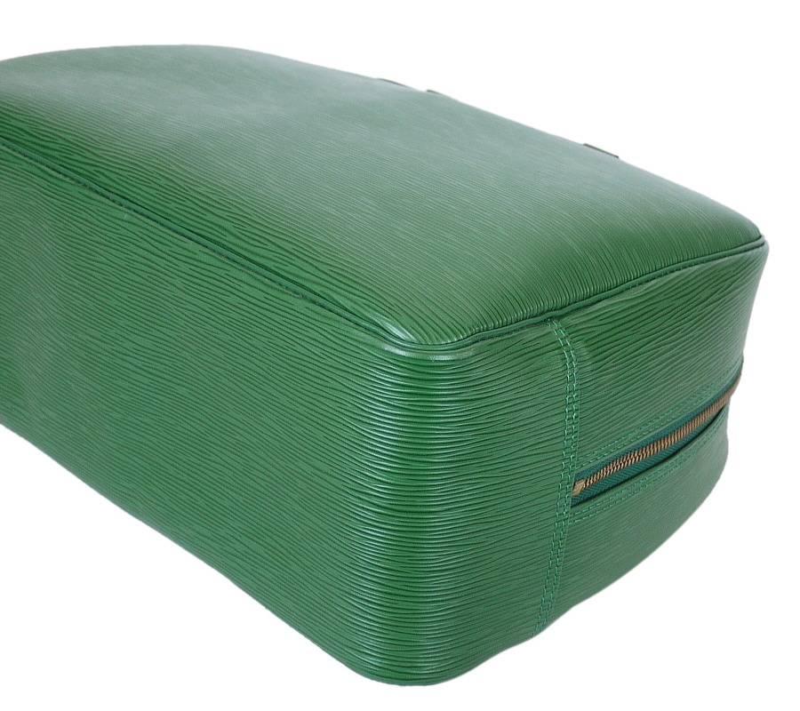 Louis Vuitton Green Epi Deauville Handbag Special Order  2