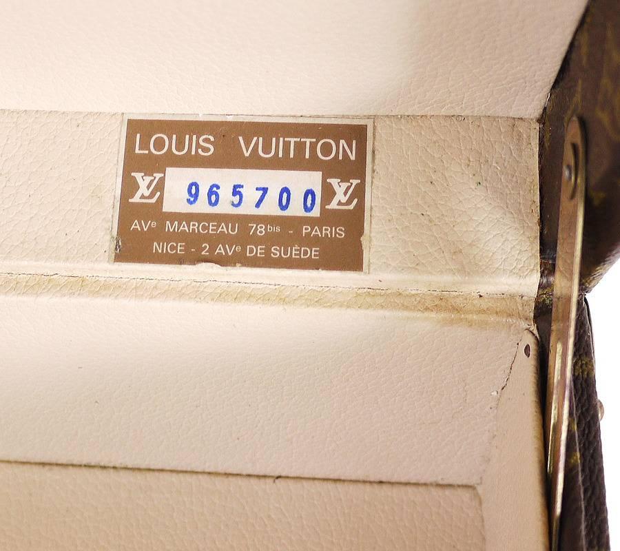 Brown Vintage Louis Vuitton Monogram Cotteville 40 Hard Sided Suitcase 