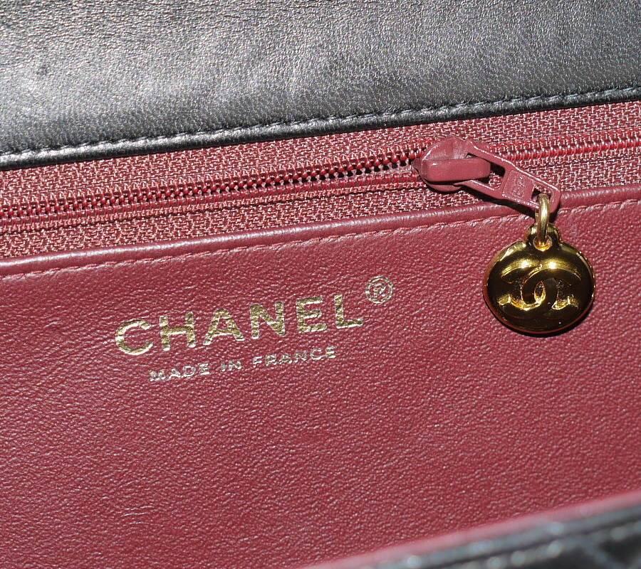 Chanel Black Lamb Skin 2.55 3way Classic Flap Bag 5