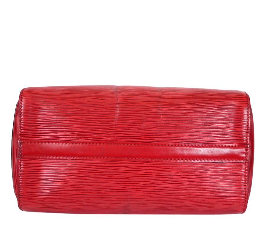 Women's Vintage Louis Vuitton Red Epi Speedy 25 City Tote Bag