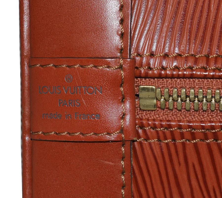 Louis Vuitton Epi Alma Handbag, Tote Brown 3