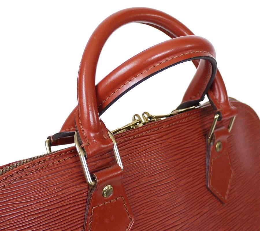 Louis Vuitton Epi Alma Handbag, Tote Brown 2