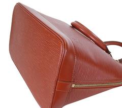 Louis Vuitton Epi Alma Handbag, Tote Brown