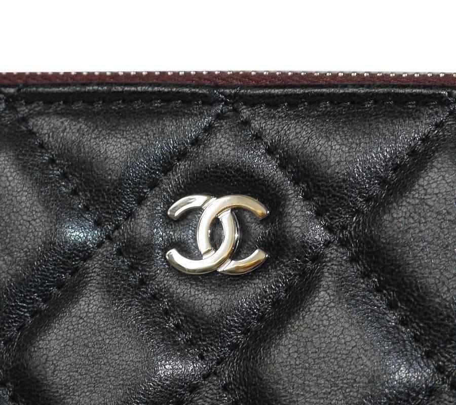 Chanel Black Lambskin Over-sized Clutch Bag, Zippy Pouch XL 2