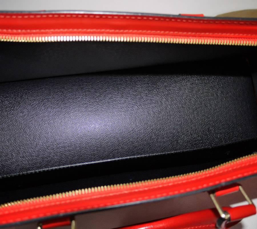 Louis Vuitton Red Epi Sac Triangle Wide Handbag 1