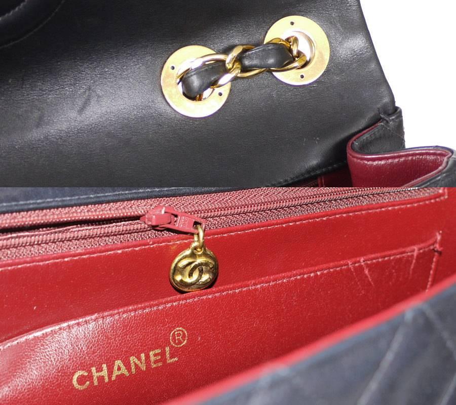 Vintage Chanel Lambskin Jumbo Classic Flap Bag XL Black 2