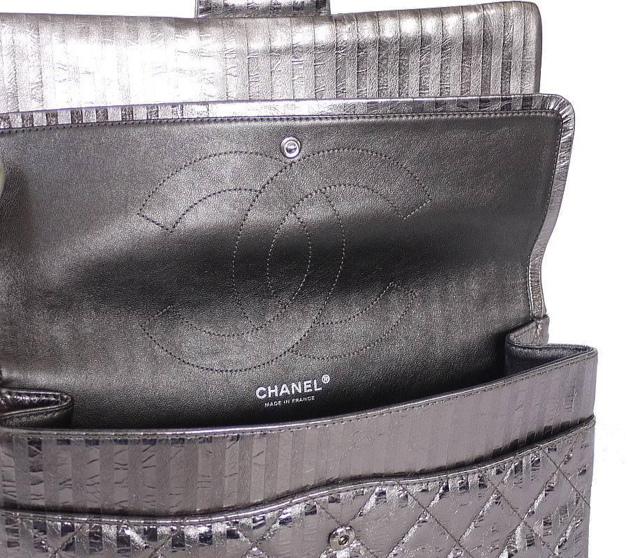 Women's Chanel Metallic 2.55 Double Flap Jumbo Classic Shoulder Bag XL