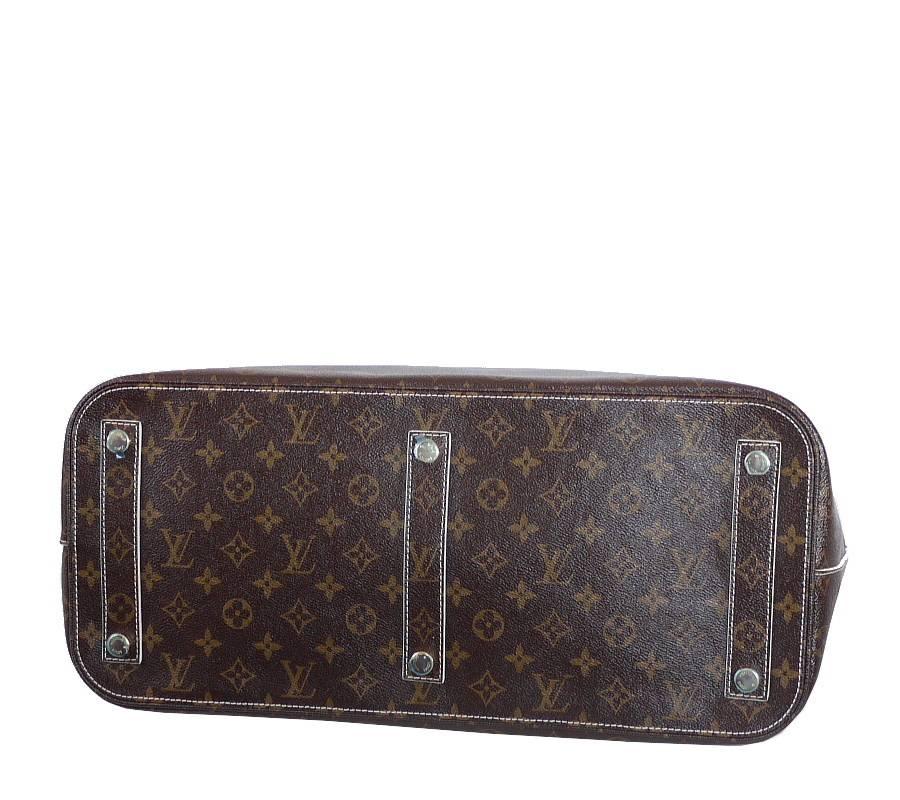 Black Louis Vuitton Shiny Monogram Fetish Lockit Voyage Travel Bag For Sale