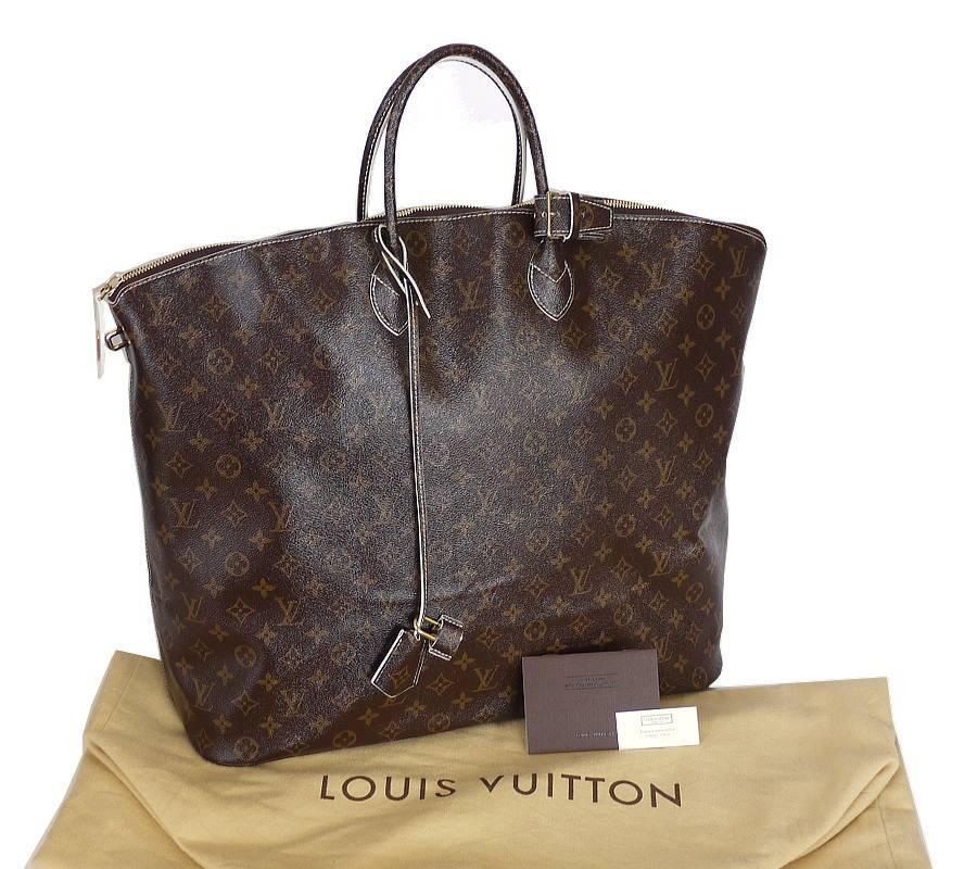 Louis Vuitton Shiny Monogram Fetish Lockit Voyage Travel Bag For Sale 2