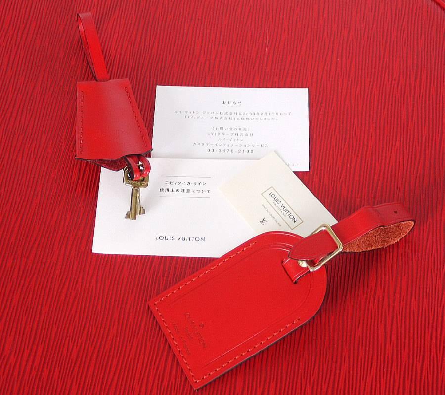Louis Vuitton Red Epi Boite Chapeaux Hat Box 40 Rare 1