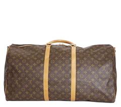 Louis Vuitton Monogram Keepall 60 Bandouliere Travel Bag