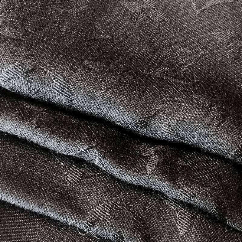 louis vuitton black monogram scarf