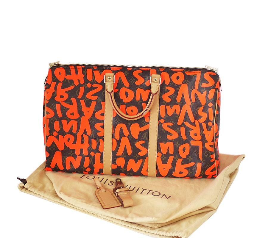 Louis Vuitton Monogram Graffiti Keepall 50 Stephen Sprouse 5