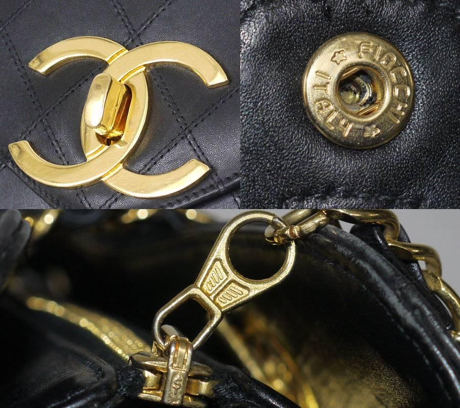 Women's Chanel Lambskin Overnighter Weekender Shoulder Bag Vintage XL
