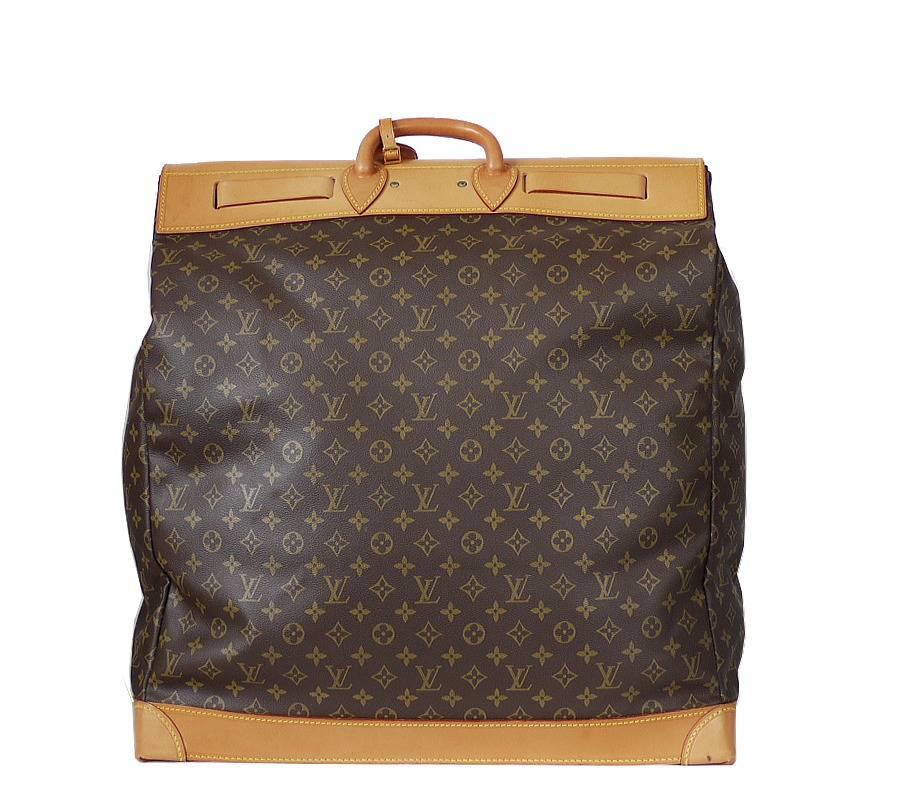 Black Louis Vuitton Monogram Steamer Bag 55 Travel Bag Rare