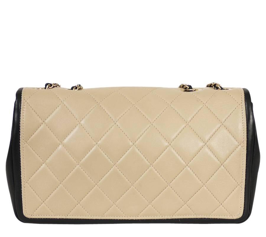 Chanel 2014 ss Cruise Collection 2.55 Bicolor Classic Shoulder Bag In Excellent Condition In Hiroshima City, JP