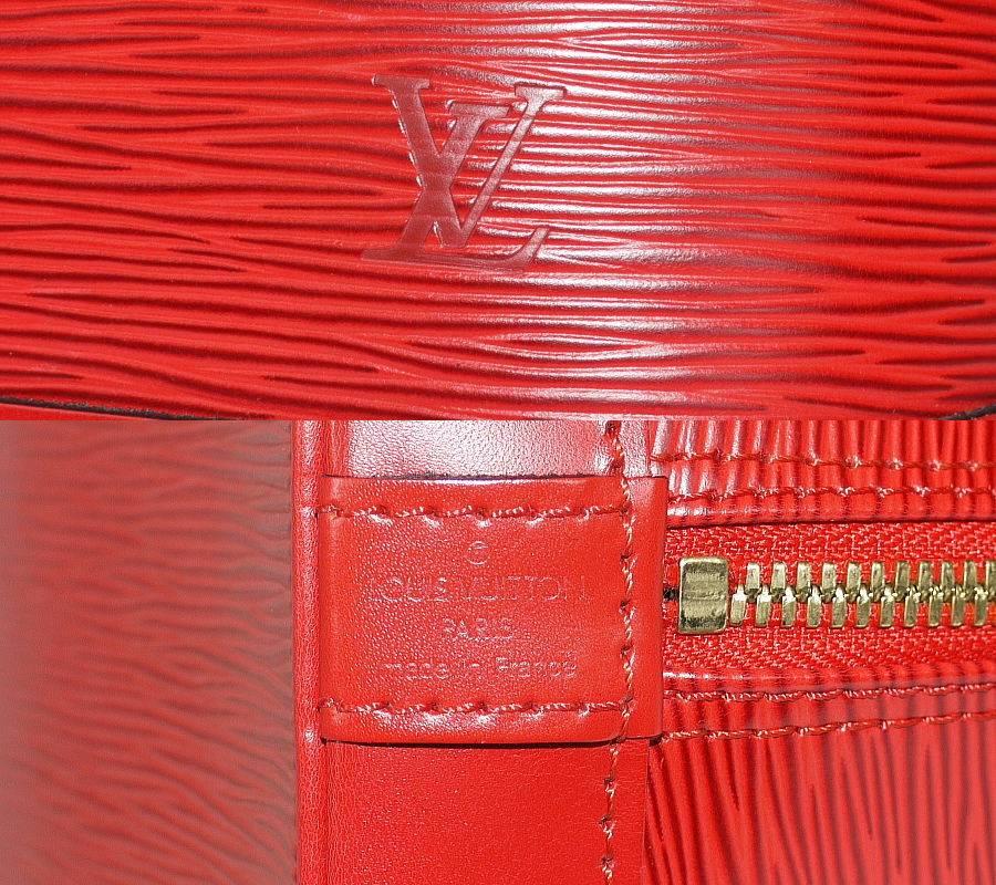   Louis Vuitton Red Epi Alma Handbag In Excellent Condition In Hiroshima City, JP
