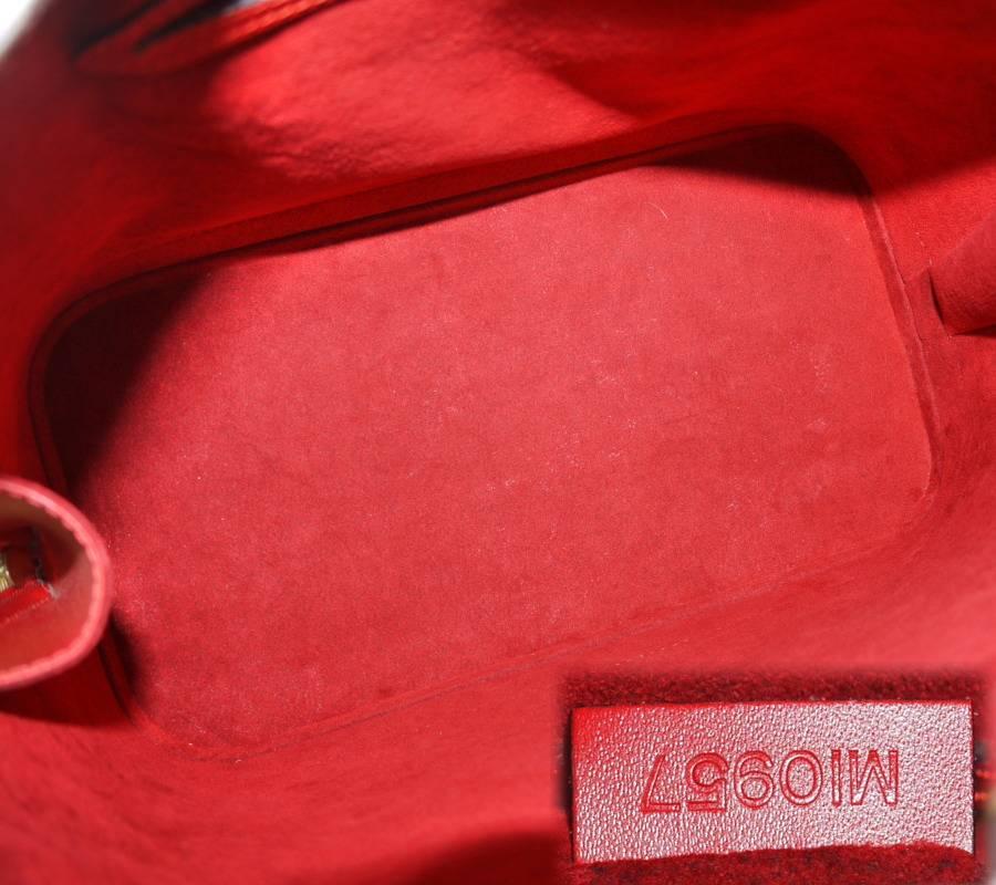   Louis Vuitton Red Epi Alma Handbag 2