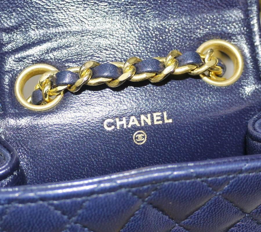 Black Chanel Chain Belt With Micro Mini Classic Bag Charm 1990s