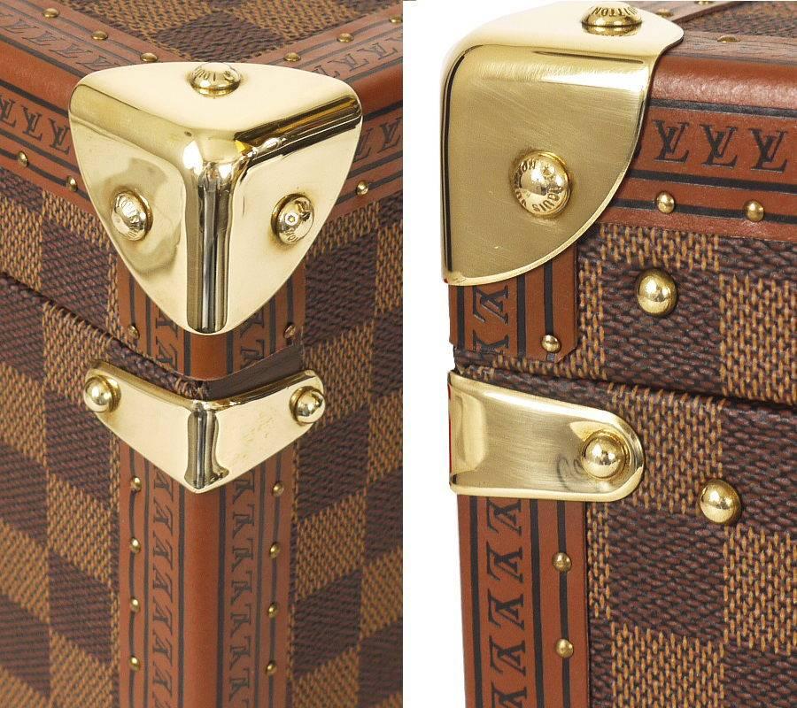 Rare Louis Vuitton Damier Canvas Coffret Merveilles GM Jewelry Case In Excellent Condition In Hiroshima City, JP