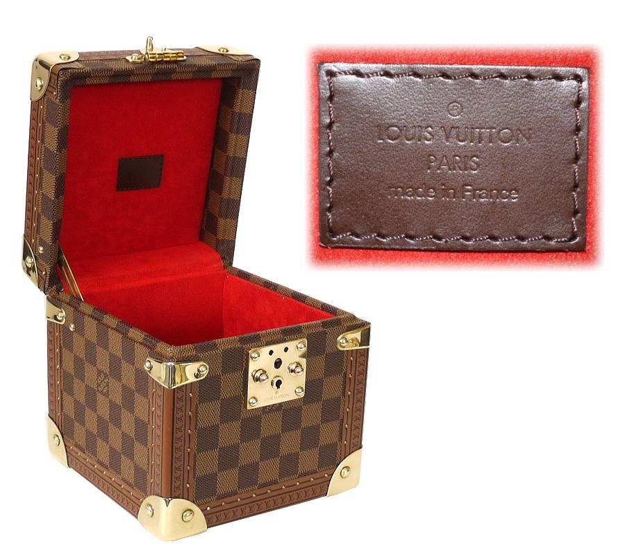 Women's or Men's Rare Louis Vuitton Damier Canvas Coffret Merveilles GM Jewelry Case
