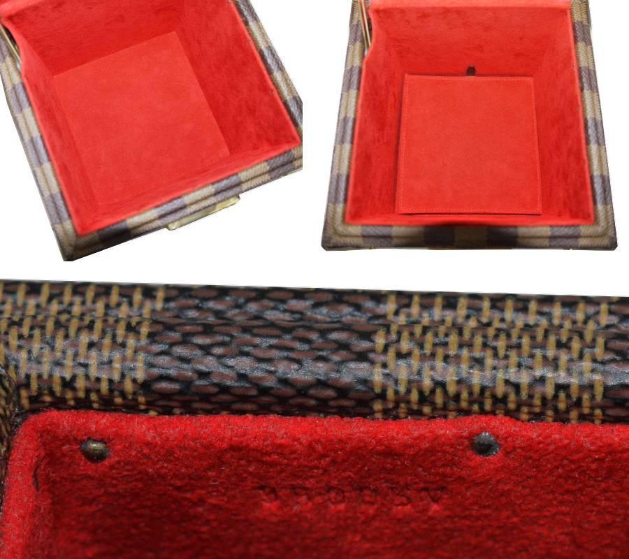 Rare Louis Vuitton Damier Canvas Coffret Merveilles GM Jewelry Case 1