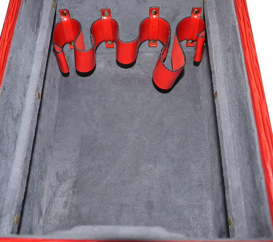 Louis Vuitton Boite Flacons Beauty Trunk Train Case Red Epi  3
