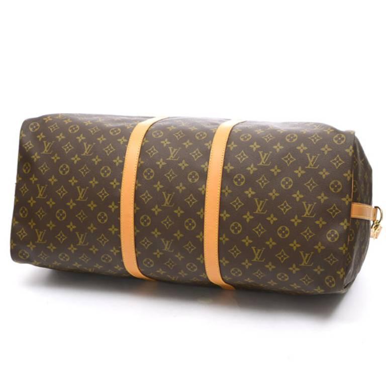 Louis Vuitton Monogram Keepall 60 Bandouliere Travel Bag 5
