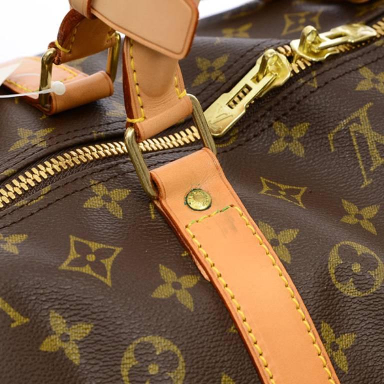 Women's or Men's Louis Vuitton Monogram Keepall 60 Bandouliere Travel Bag