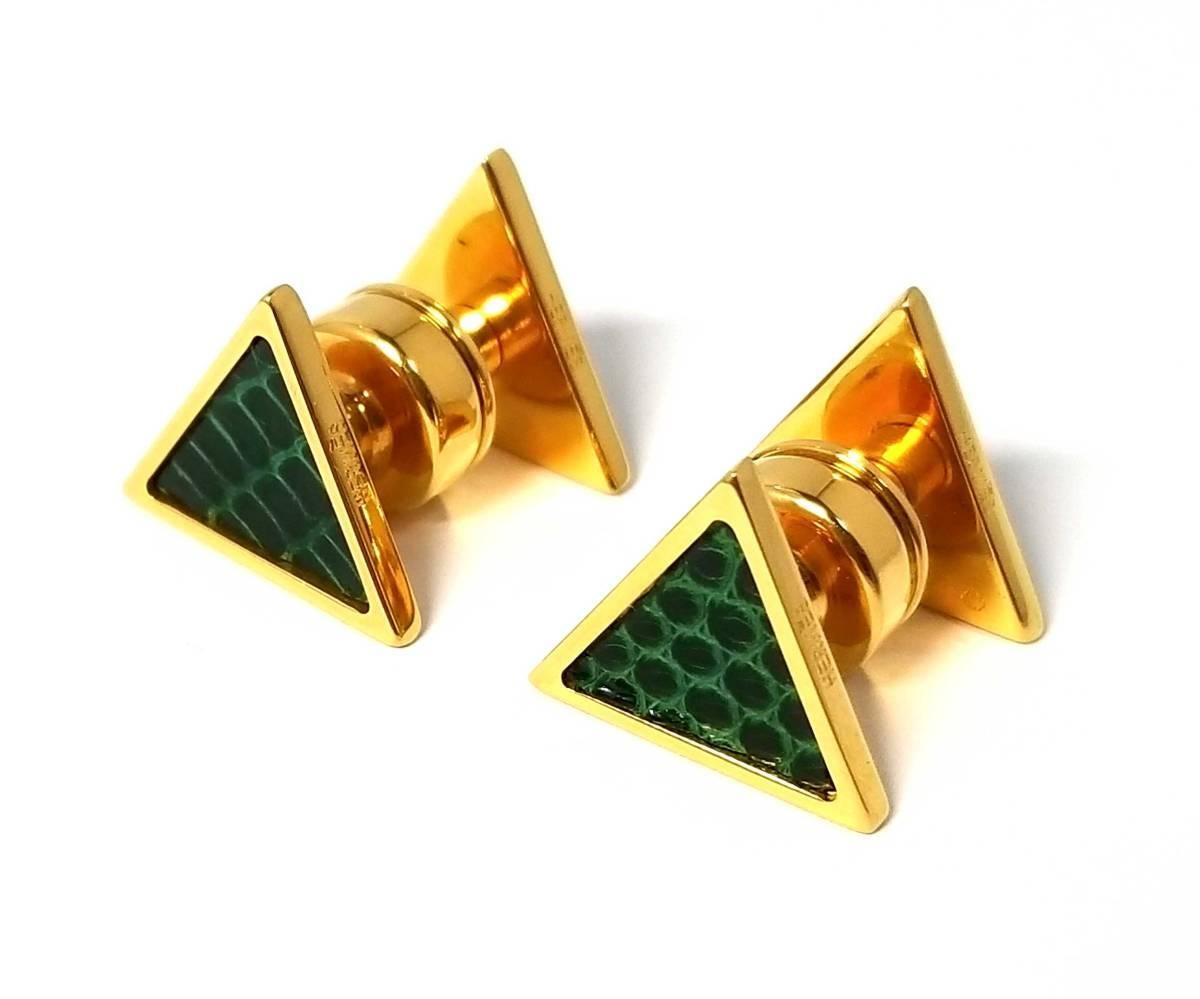 Vintage Hermes Cufflinks Rare im Zustand „Hervorragend“ im Angebot in Hiroshima City, JP