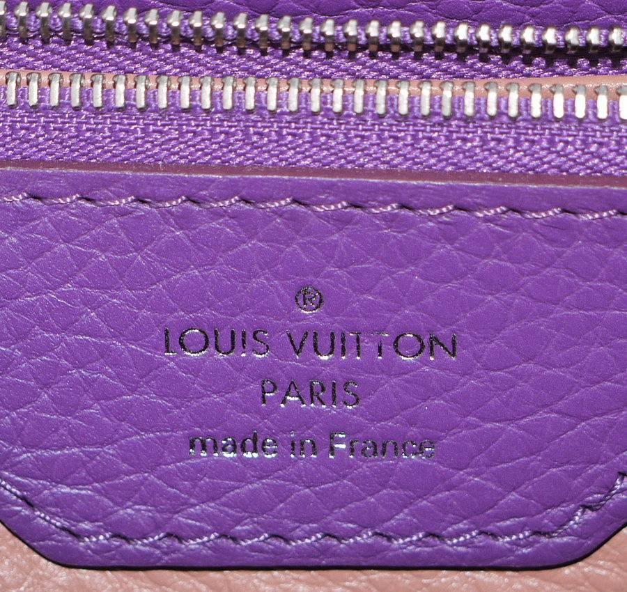 Louis Vuitton Capucines MM Handbag Tote Violet 2