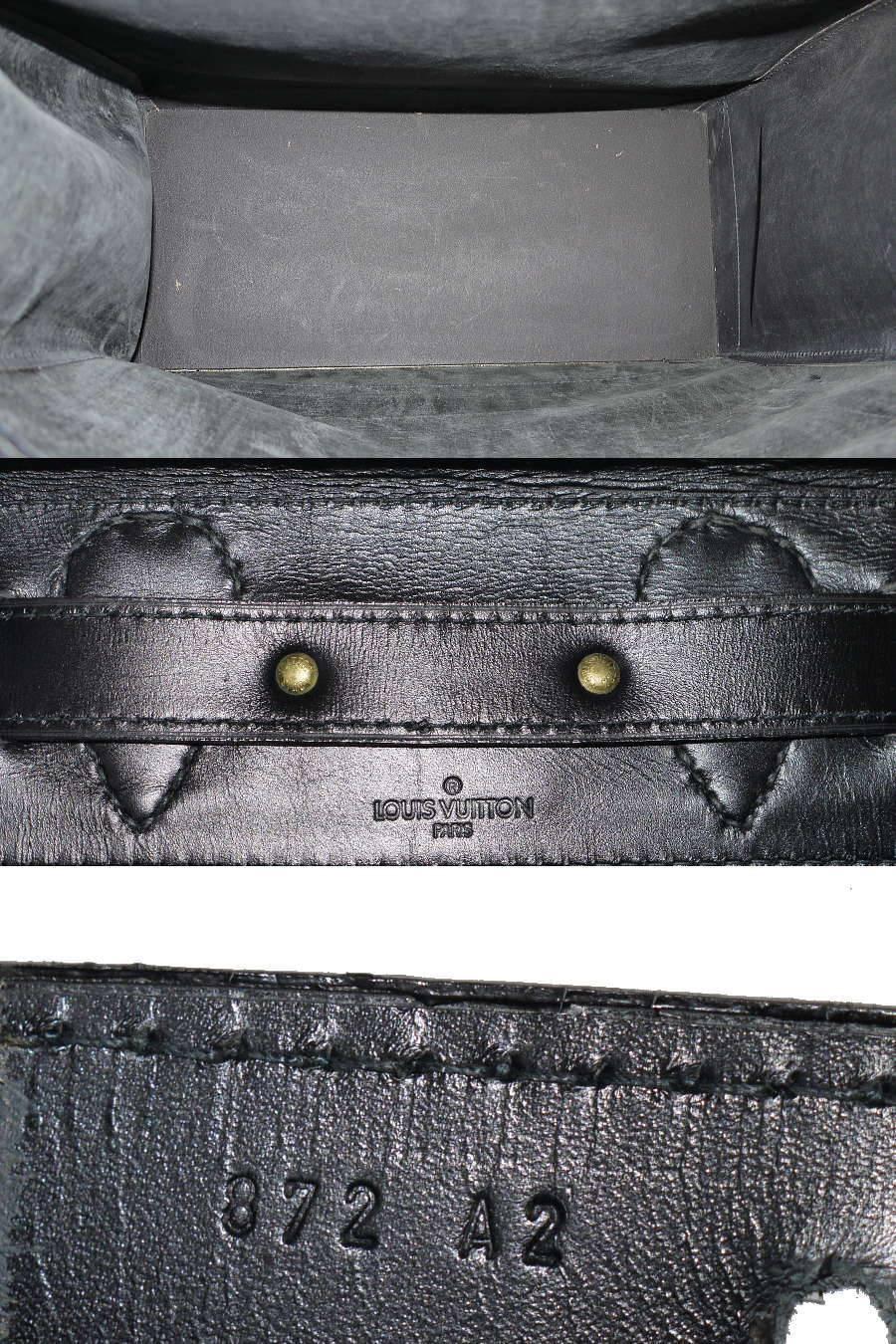 Louis Vuitton Black Epi Steamer 45 Travel Bag 1990s 3