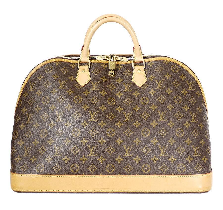 Louis Vuitton Monogram Alma Voyage MM in excellent used condition. The 2nd largest Alma family closes with a double zipper. It is easy to carry with its comfortable rounded handles and bears a removable ID holder.This is the discontinued model. 
