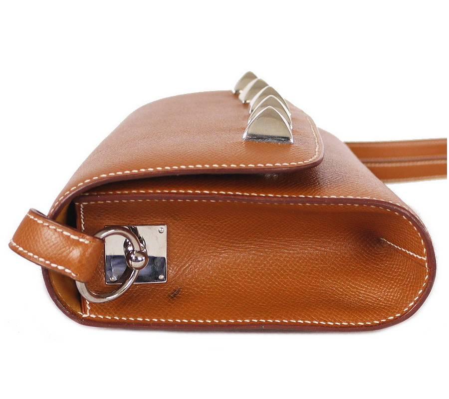 Orange Hermes Couchevel Medor 2way Clutch Shoulder Bag Rare For Sale