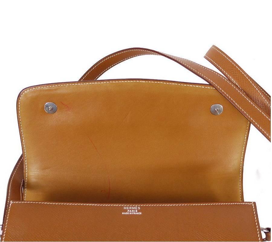 Women's or Men's Hermes Couchevel Medor 2way Clutch Shoulder Bag Rare For Sale